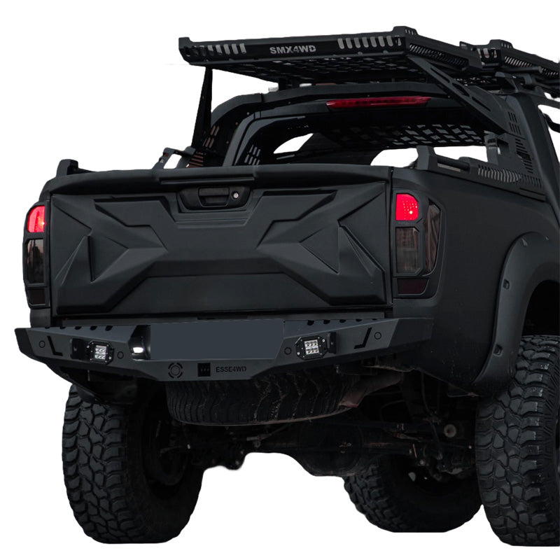 OneWay, Tailgate cover, Matte Black, Fits Nissan Navara NP300 (D23) 2014-2021, 'ABS'