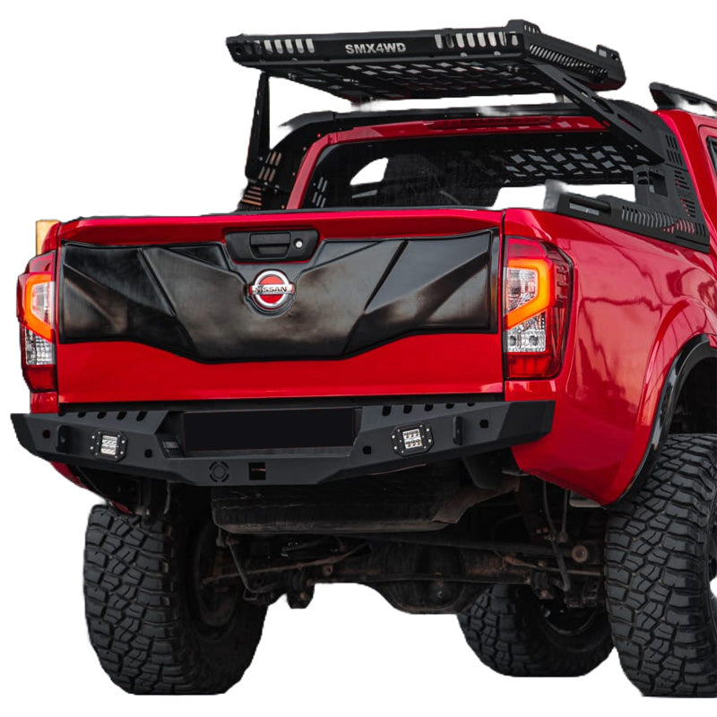 OneWay, Tailgate protector, Matte Black, Fits Nissan Navara NP300 (D23) 2014-2021, Version 2