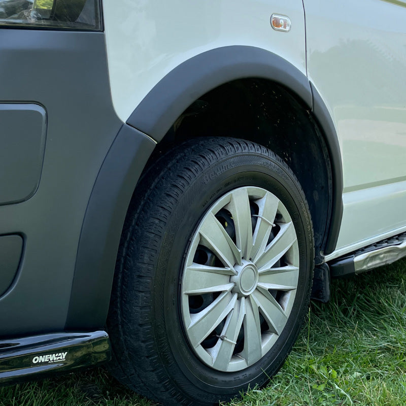 OneWay, Wheel Arch Extensions, Matte Black, Fits Volkswagen Transporter T5/T5.1 2003-2015, 8 pcs.