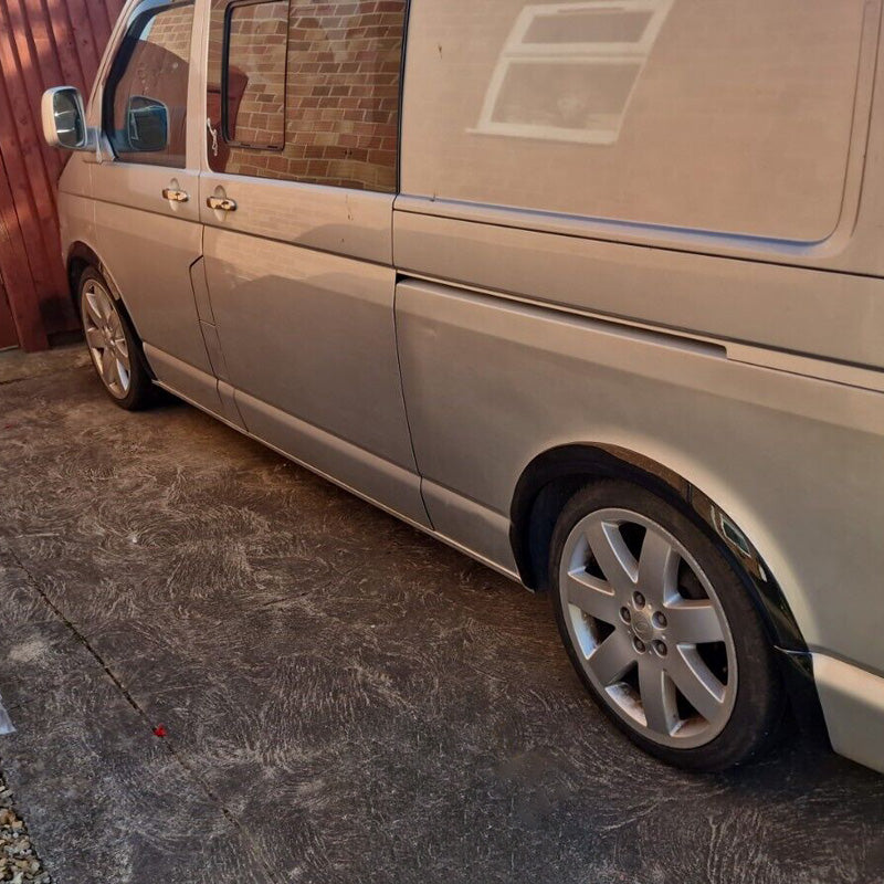 OneWay, Wheel Arch Extensions in Gloss Black, Fits Volkswagen Transporter T5/T5.1 2003-2015, 10 pieces