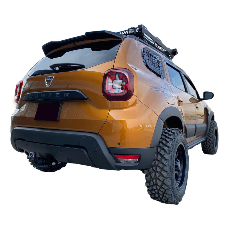 OneWay, Extensions d'ailes, noir mat, compatible avec Dacia Duster II (2018-2024), kit de 8 pièces