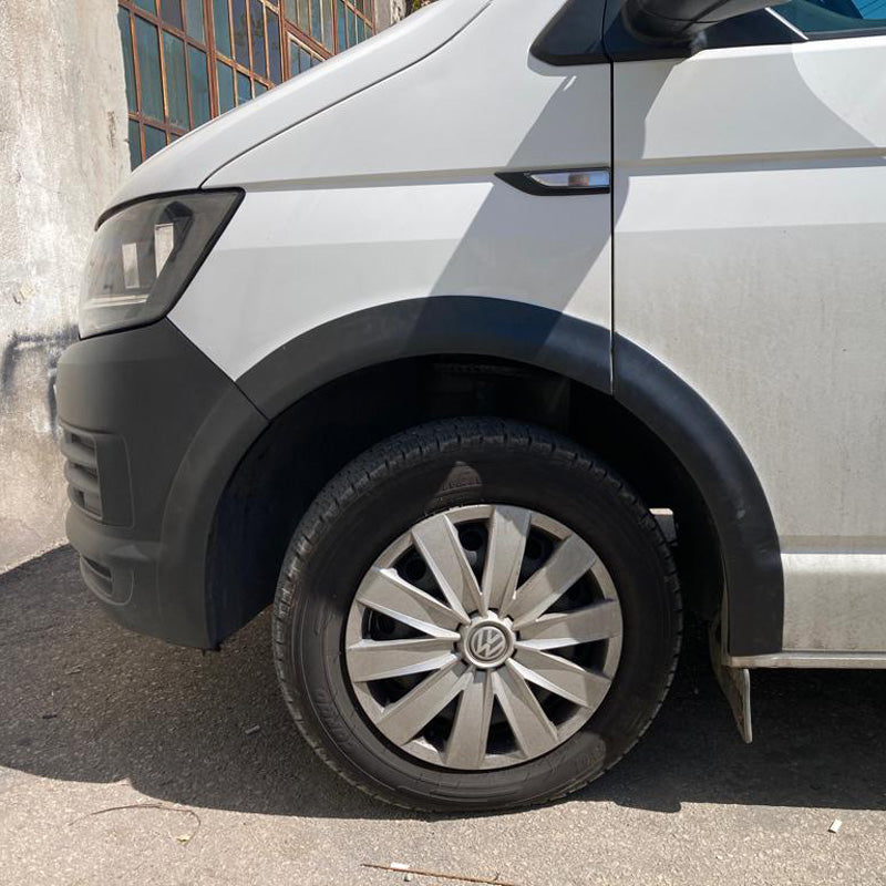OneWay, Wheel arch trims, Matte Black, Fits Volkswagen Transporter T6 (2015-2019), Short wheelbase, Right sliding door, 10-piece set