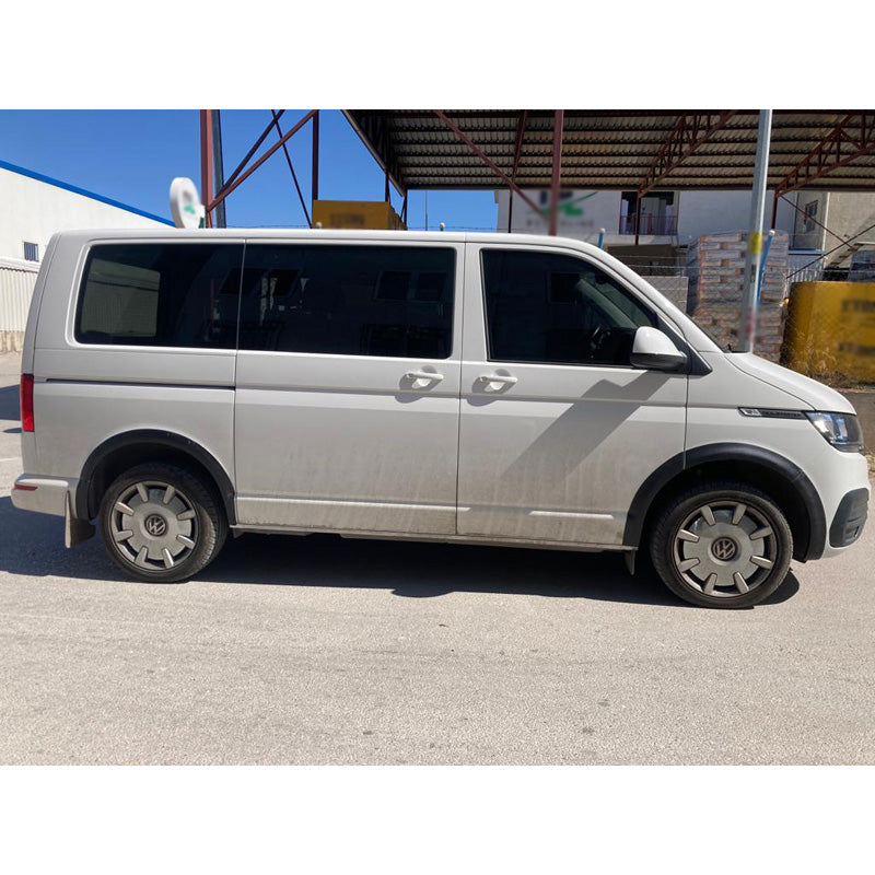 OneWay, Wheel arch trims, ABS plastic, Matte Black, Fits Volkswagen Transporter T6.1 (2020-2022), Short wheelbase, Right sliding door