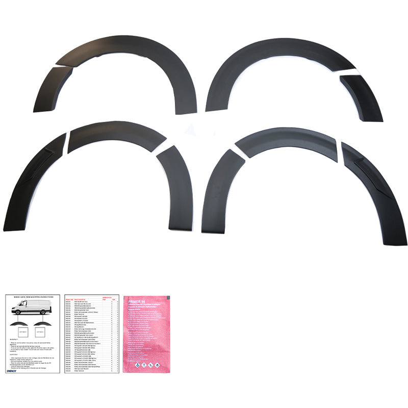 OneWay, Fender flares, Matte black, fits Volkswagen Transporter T7 (2024-) (Long wheelbase)