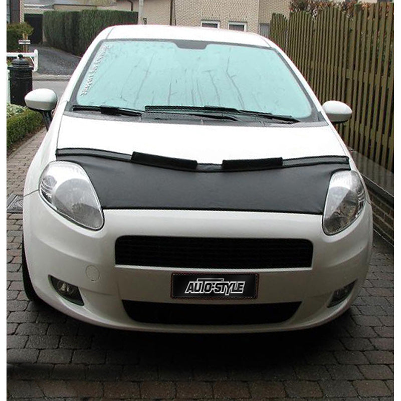 AutoStyle, HoodBra, fits Fiat Grande Punto 2005-2008 black