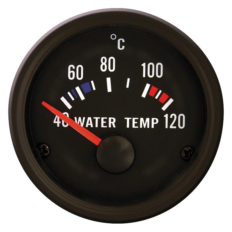 AutoStyle, 52mm Classic Black Performance Gauge - Water Temperature 40-120°C
