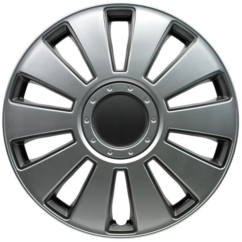 AutoStyle, Wheel Covers, 4 pcs, Pennsylvania 16-inch silver/charcoal grey