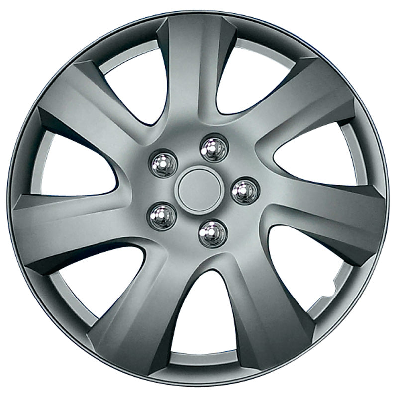 AutoStyle, wieldoppen, 4stuks, Carolina 14-inch mat gunmetal