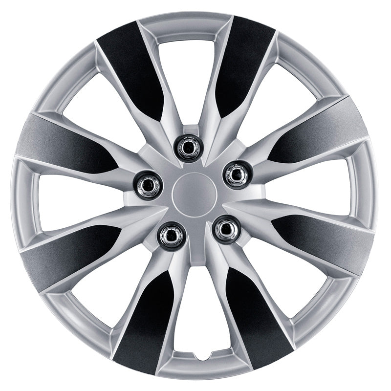 AutoStyle, wieldoppen, 4stuks, Arkansas 15-inch zilver/gunmetal