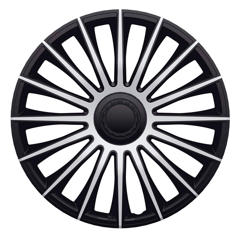 J-Tec, Hubcaps, 4pcs, Austin 15-inch silver/black