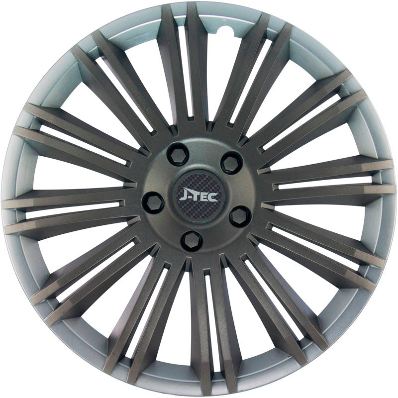 J-Tec, enjoliveurs, 4 pièces, Discovery R 13 pouces argenté/gris