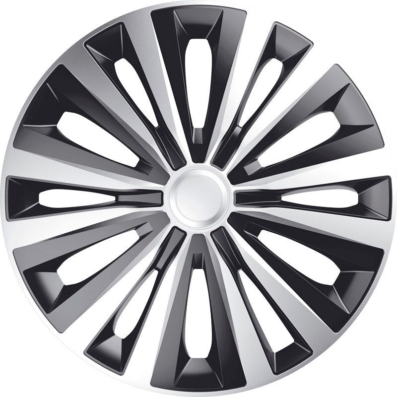J-Tec, Wheel Covers, 4pcs, Multi 13-inch silver/black