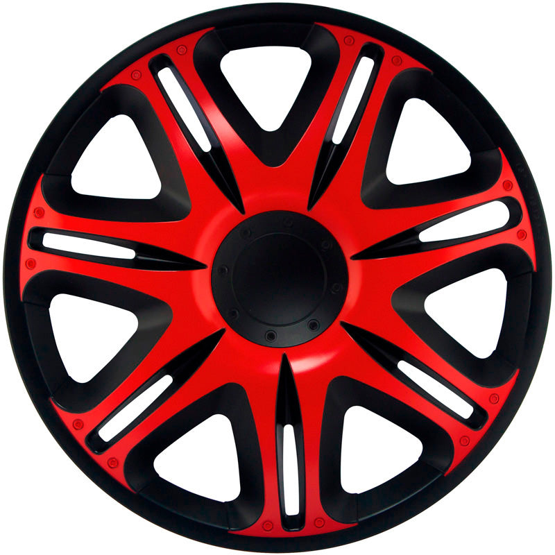 J-Tec, Enjoliveurs, 4 pièces, Nascar 13-tommer noir/rouge