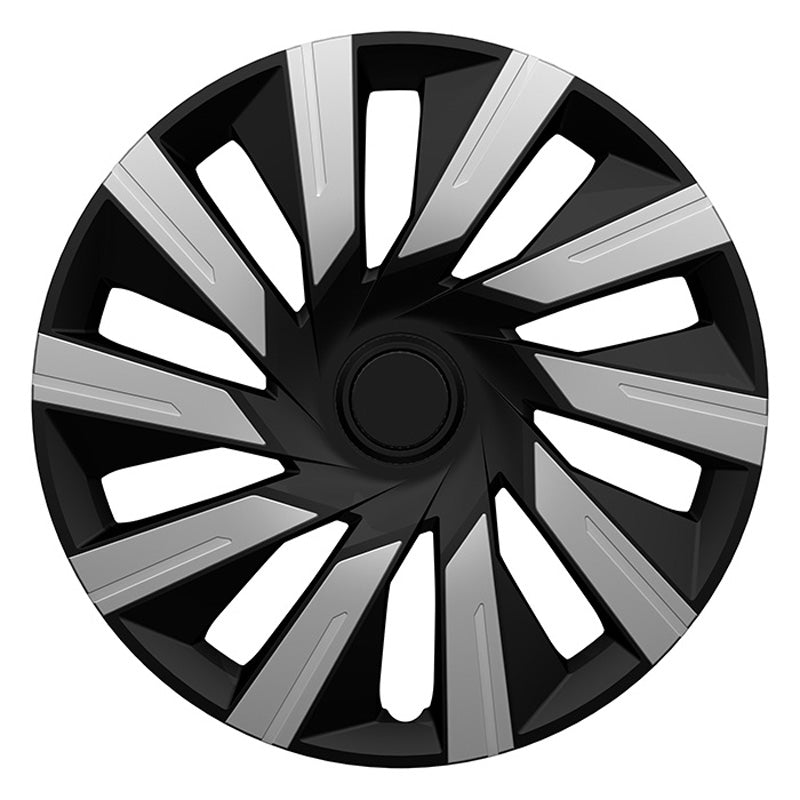 J-Tec, Wheel covers, 4 pcs, Tecna 16-inch silver/black