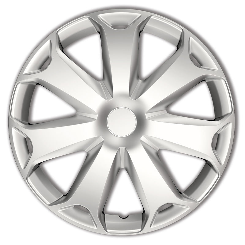 AutoStyle, Wieldoppen, 4 stuks, Mega 13-inch zilver