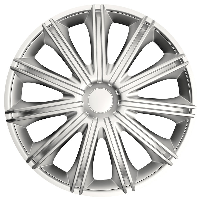 AutoStyle, Wieldeksels, 4 stuks, 15 inch, Zilver