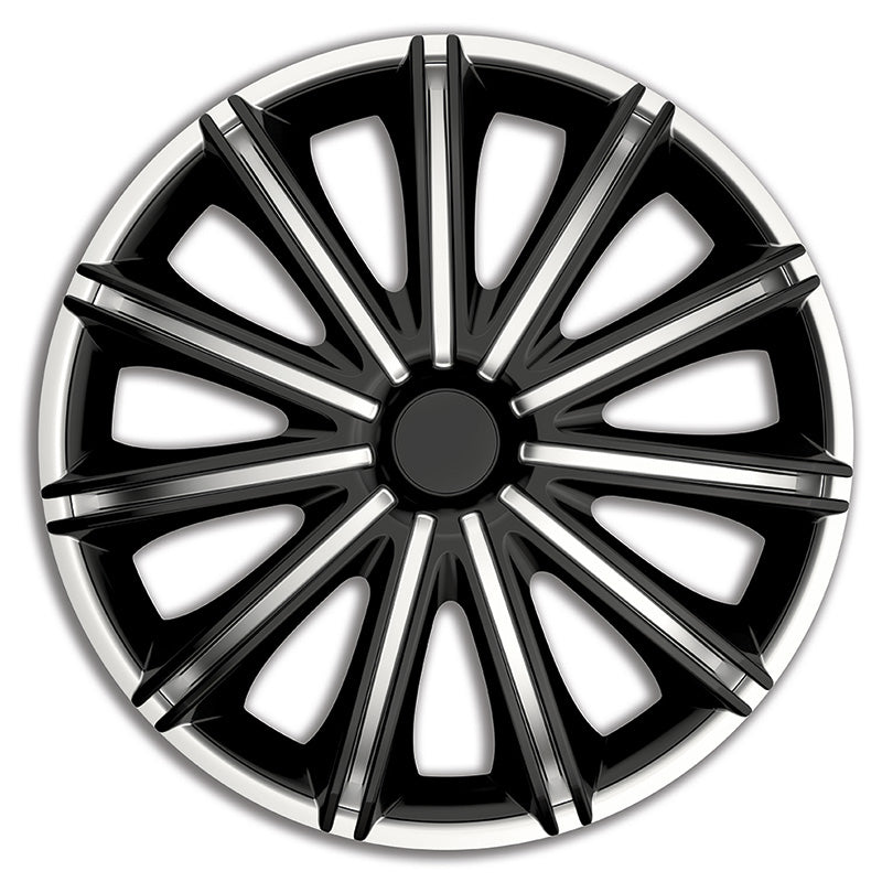 AutoStyle, Wieldoppen, 4 stuks, Nero 16-inch zilver/zwart