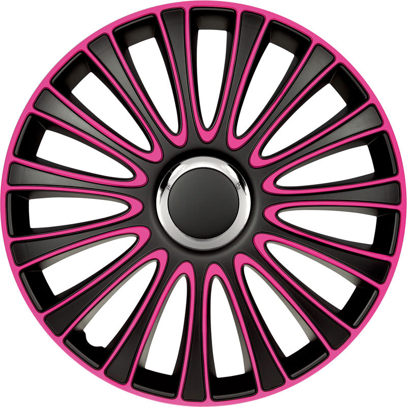 AutoStyle, Wheel trims, 4 pcs, LeMans 15-inch black/pink