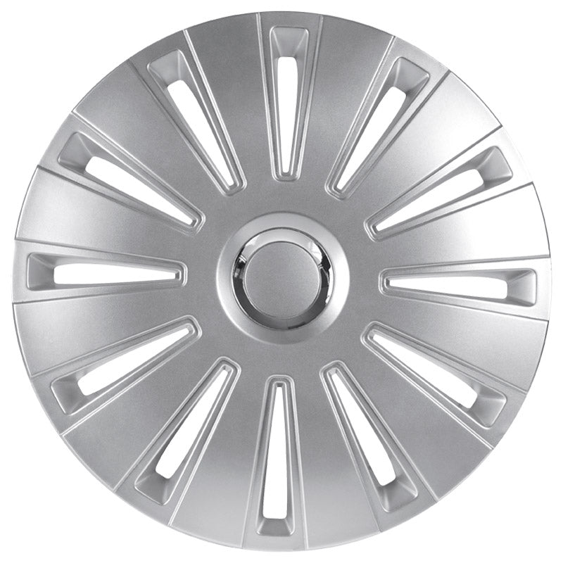 AutoStyle, Wheel covers, 4 pcs, Daytona Pro 13-inch silver/chrome ring