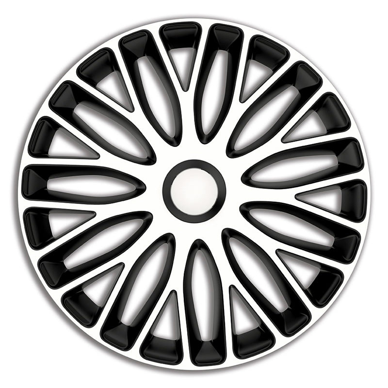 AutoStyle, Wheel covers, 4 pcs, Mugello 17-inch white/black