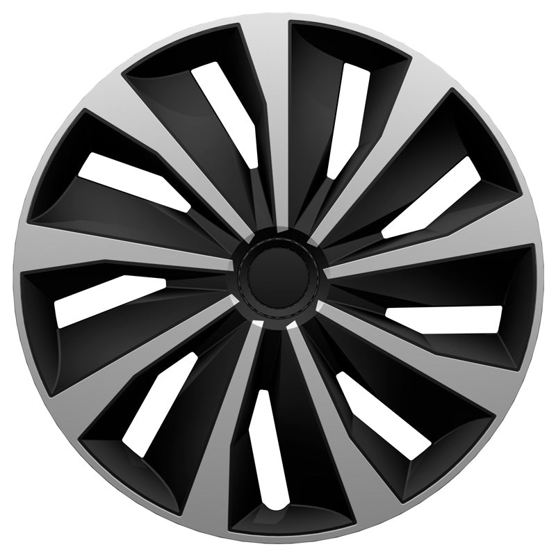 AutoStyle, Wheel covers, 4 pcs, Grip 15-inch silver/black
