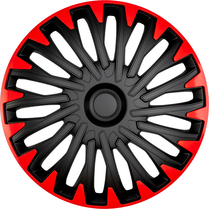 AutoStyle, Wheel cover, 'Soho R', 13-inch, black/red, set of 4