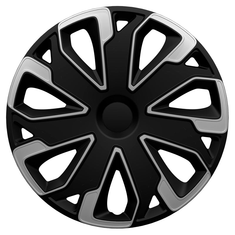 AutoStyle, Enjoliveurs, 4 pièces, Ultimo 16 pouces argent/noir