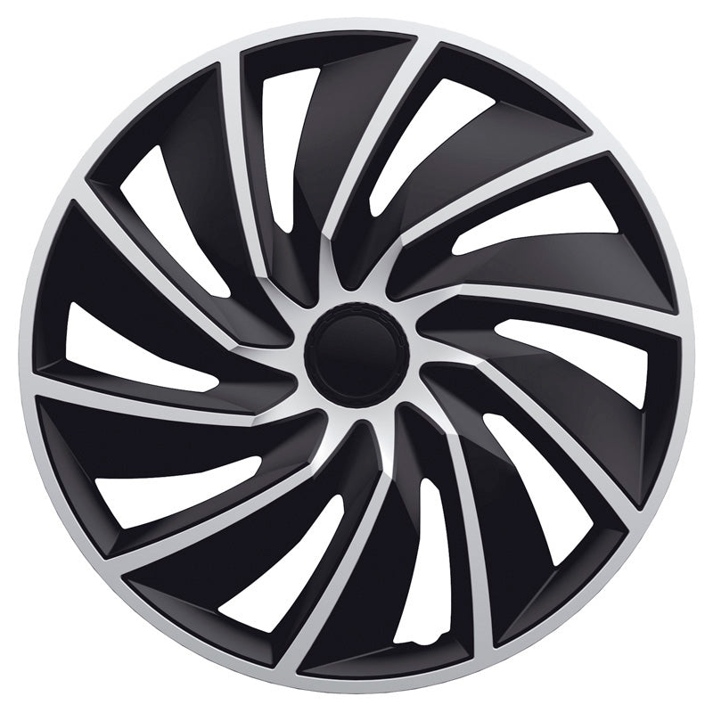 AutoStyle, Wheel covers, 4 pcs, Turbo Van 17-inch silver/black (spherical)