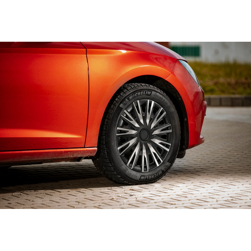 AutoStyle, Hjulkapsler, Copra alu/sort, 4 stk, 14-tommer