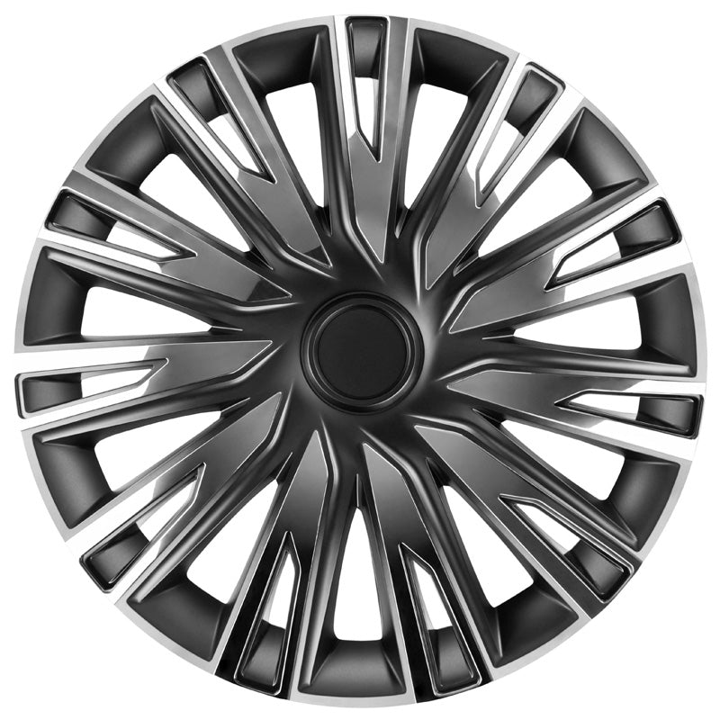 AutoStyle, Wheel covers, 4 pcs, Copra 16-inch chrome/black