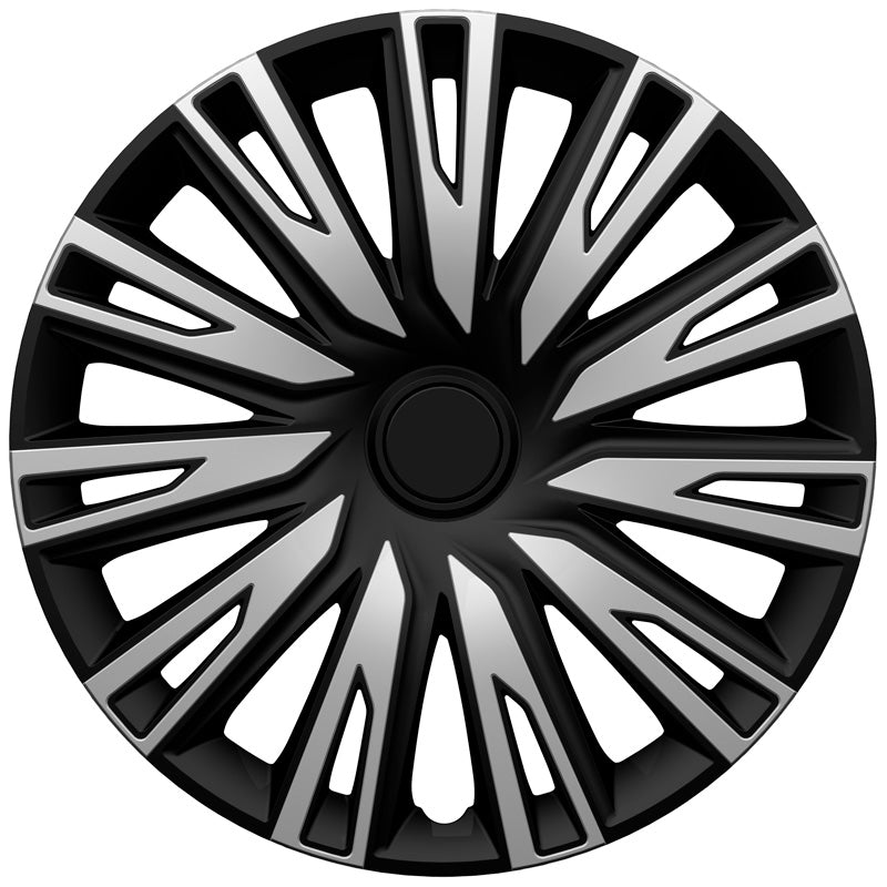 AutoStyle, Wheel Covers, 4 pcs, Copra 16-inch silver/black