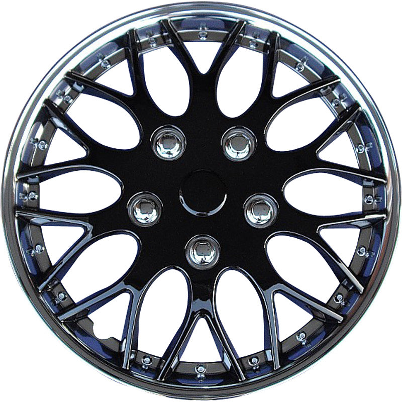 AutoStyle, Wheel covers, 4 pcs, Missouri 15-inch chrome/black