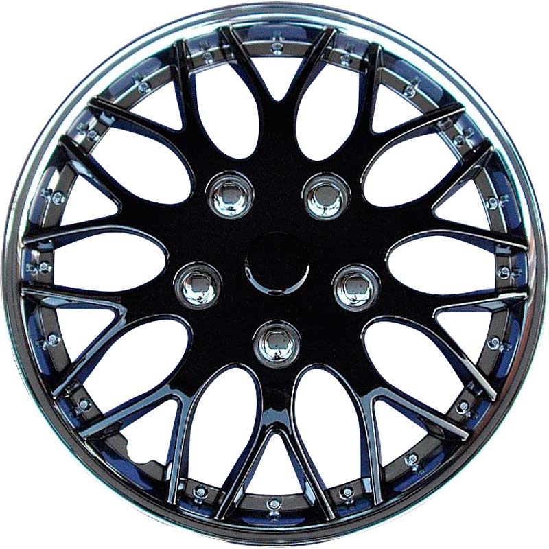 AutoStyle, Wheel Covers, 4 pcs, Missouri 16-inch chrome/black