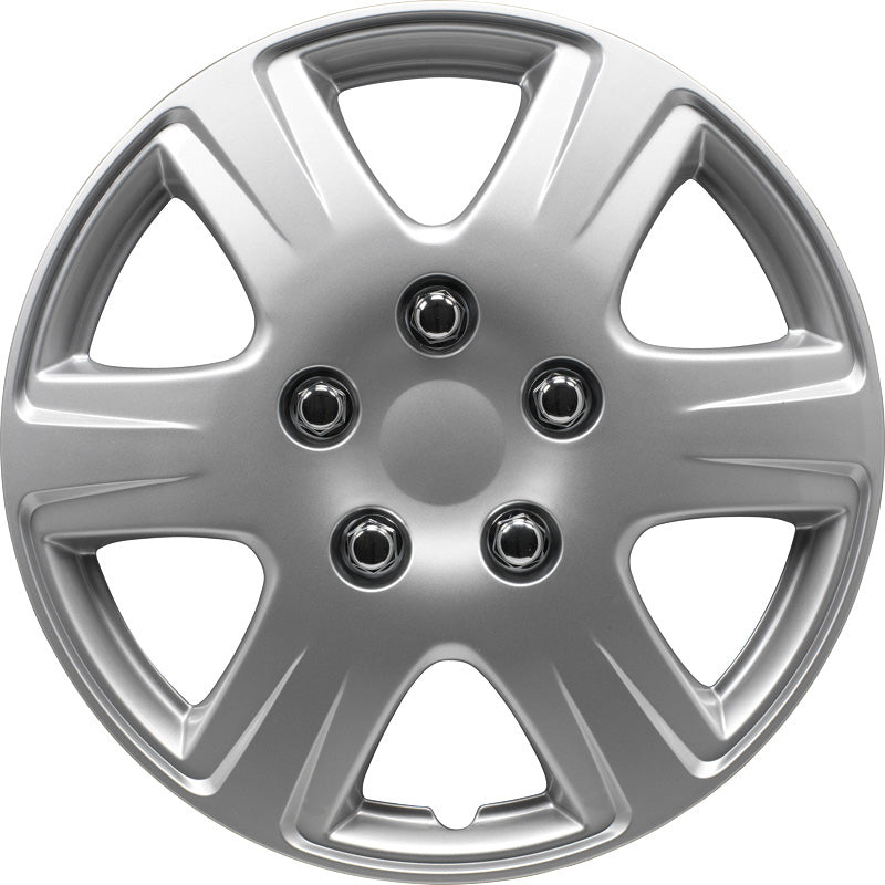 AutoStyle, Wheel Covers, 4 pcs, Louisiana 13-inch silver