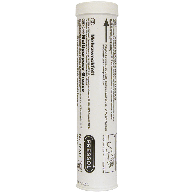 Pressol, Multi-Purpose Grease Cartridge - 400g -40°C to +150°C