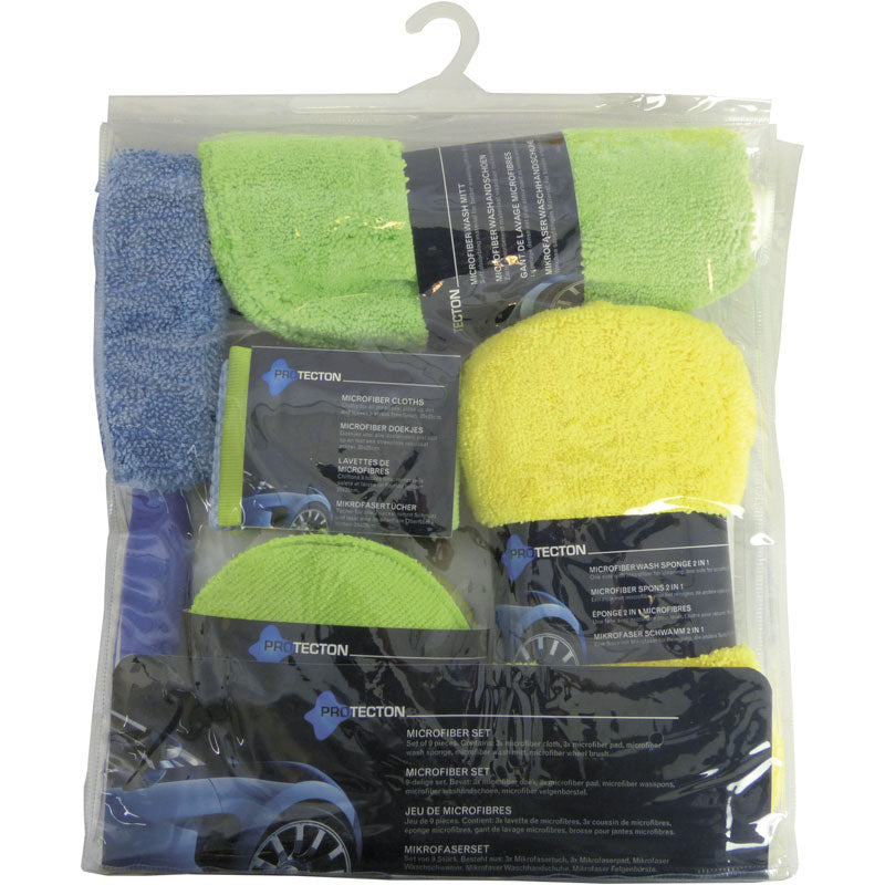 Protecton, Microfiber Cleaning Set - 9 Pieces