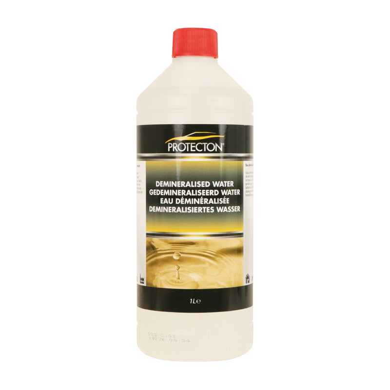 Protecton, Demineralized Water - 1 Liter - For Batteries, Steam Irons and Humidifiers