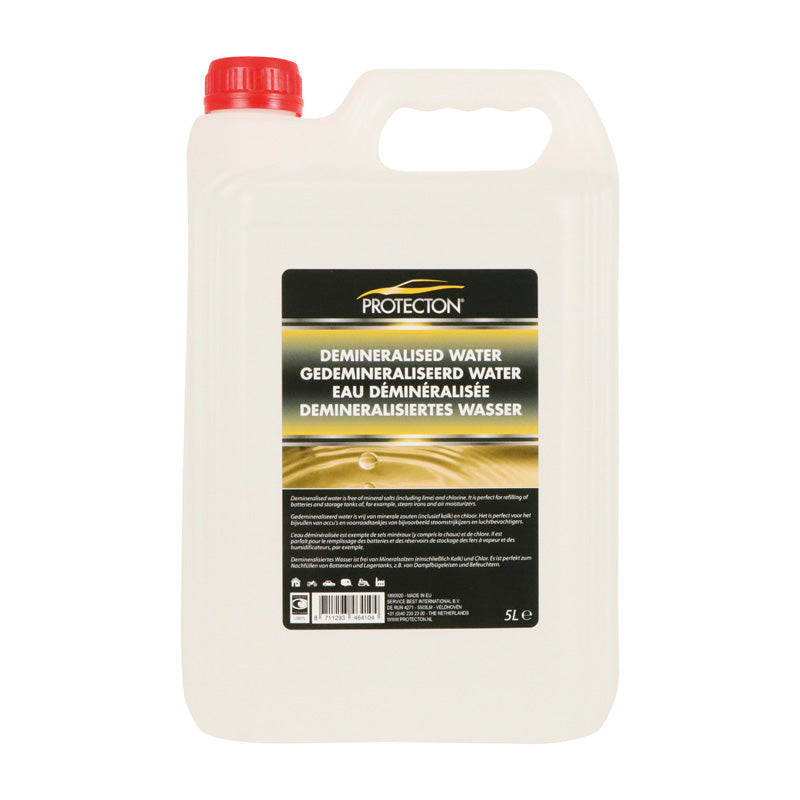 Protecton, Demineralized Water for Batteries and Steam Irons - 5 Liter