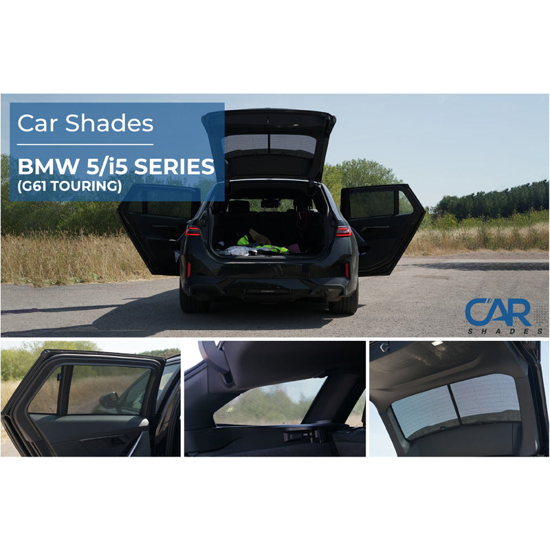 Car Shades, Solgardin, 8 stk, passer til BMW 5-Series G61 Touring inkl. i5 (2024-)