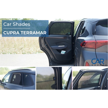 Car Shades, Solgardiner (bagsædets sidedøre), passer til Cupra Terramar (KP1) (2024-)