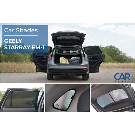Car Shades, Solgardiner, 6 stk., passer til Geely StarRay (2024-)