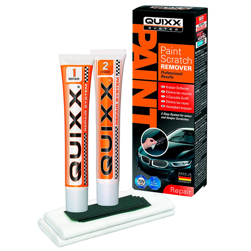 QUIXX, High-Performance Scratch Remover Set, 8 pieces, Effective for removing scratches from the car's paintwork