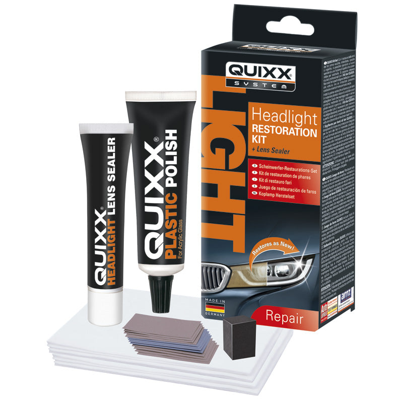 QUIXX, Headlight Restoration Kit - Professional Polishing and Sealing