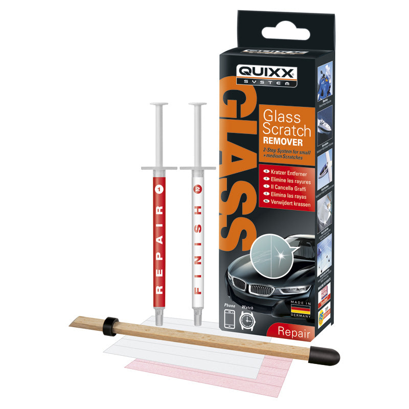 QUIXX, Système de suppression des rayures sur verre - kit 2 composants