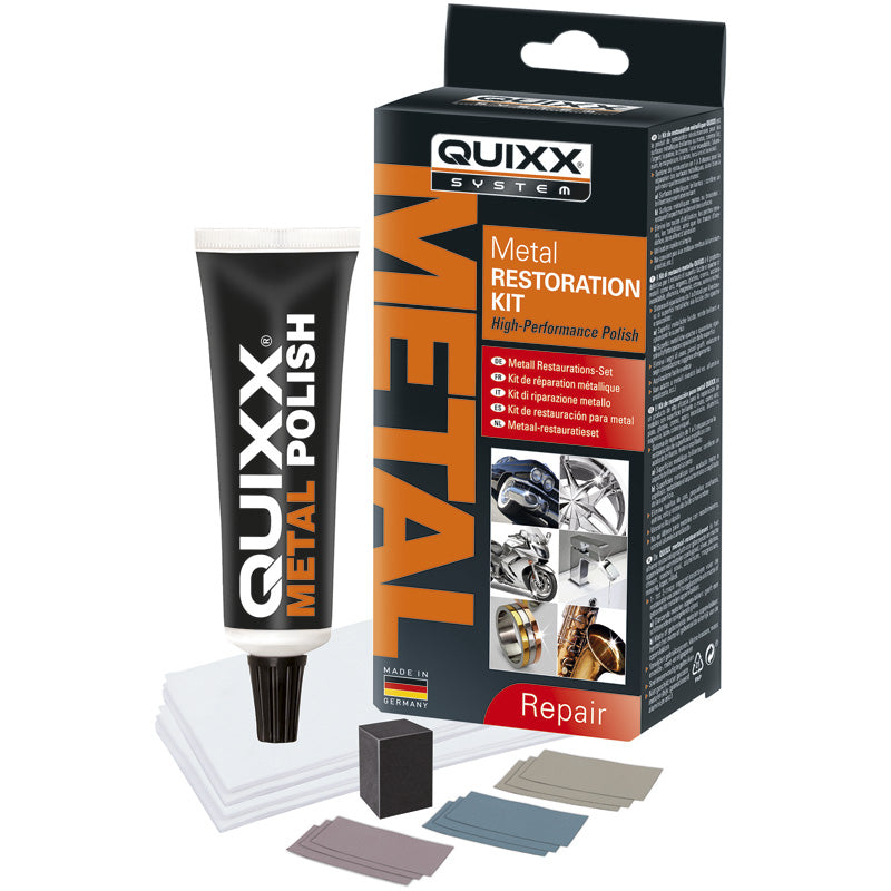 QUIXX, Metal Restoration Kit - Professional Quality for Glossy and Matte Metal