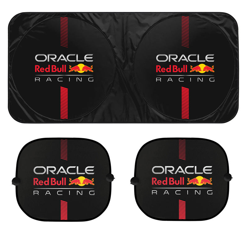 Red Bull Racing, Universal Sun Visor Kit - 3-Piece - Black/Red