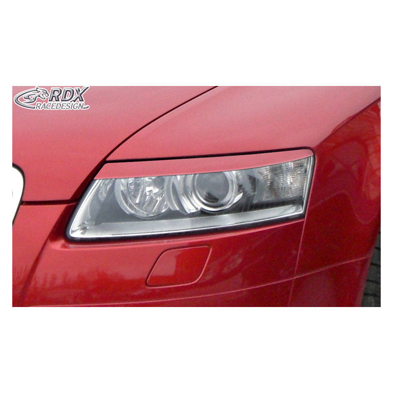 RDX Racedesign, Headlight Eyelids, fits Audi A6 4F 2005-2011 (ABS)