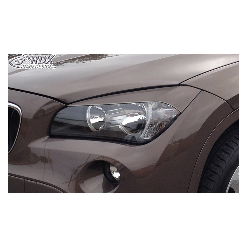 RDX Racedesign, sourcils de phares, compatible avec BMW X1 E84 2009-2012 (ABS)