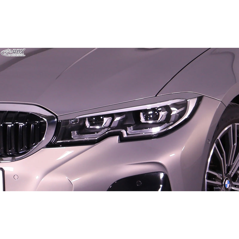 RDX Racedesign, Headlight Eyelids, Fits BMW 3-Series G20/G21 Sedan/Touring 2019- (ABS)
