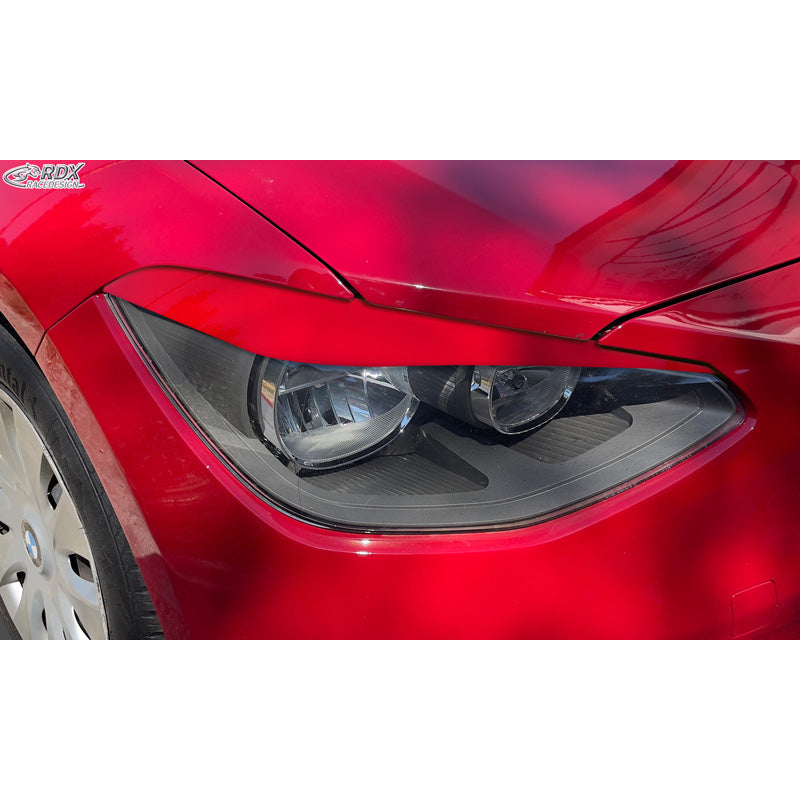 RDX Racedesign, koplampwenkbrauwen, past op BMW 1-Series F20/F21 3/5-deurs 2010-2015 (alleen Halogen) (ABS)